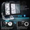 imageNilight Flush Mount LED Pod Lights 2 PCS 47 Inch 4LED Flood Beam Bumper Offroad Driving Backup Reverse Work Light for Truck ATV UTV2Inch 4Led Light Pods