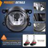 imageNilight Fog Light Assembly Compatible with 2005 2006 2007 2008 2009 2010 2011 2012 2013 2014 Ford Mustang Focus Explorer Ranger Nissan Frontier Lincoln Navigator Honda Accord Pilot