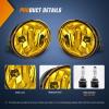 imageNilight Fog Light Assembly Compatible with 2005 2006 2007 Nissan Armada 2004 2005 2006 2007 2008 2009 2010 2011 2012 2013 2014 2015 Titan Amber LensAmber