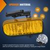 imageNilight Fog Light Assembly Compatible with 2007 2008 2009 2010 2011 2012 2013 GMC Sierra 1500 0714 Sierra 2500HD 3500HD Clear Lens Lamps Replacement 880 12V 27W BulbsSierra 19992002 Amber