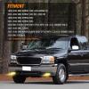 imageNilight Fog Light Assembly Compatible with 2007 2008 2009 2010 2011 2012 2013 GMC Sierra 1500 0714 Sierra 2500HD 3500HD Clear Lens Lamps Replacement 880 12V 27W BulbsSierra 19992002 Amber