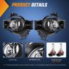 imageNilight Fog Light Assembly Compatible with 2010 2011 2012 Nissan Altima with Clear Lens Lamps Replacement H11 12V 55W Bulbs20102012 Nissan Altima