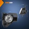 imageNilight Fog Light Compatible with 2007 2008 2009 2010 2011 2012 2013 2014 2015 2016 2017 2018 2019 Nissan Altima Versa Note Maxima Pathfinder Infiniti QX60 M35 M45 G37 JX3520092014 Nissan Maxima