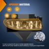 imageNilight Fog Lights Assembly Compatible with 1999 2000 2001 2002 2003 2004 Ford Mustang Lamp Replacement Driver and Passenger Side Amber Lens19992004 Ford Mustang Clear