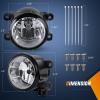 imageNilight Fog Lights Assembly Compatible with 2013 2014 2015 2016 2017 2018 2019 2020 Honda City CRV CRZ Civic Crosstour Ram Promaster Jeep Cherokee Compass Acura TSX ILX RDX ChryslerBlack
