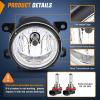 imageNilight Fog Lights Assembly Compatible with 2013 2014 2015 2016 2017 2018 2019 2020 Honda City CRV CRZ Civic Crosstour Ram Promaster Jeep Cherokee Compass Acura TSX ILX RDX Chrysler20132021 Honda Civic20152020 Honda Fit