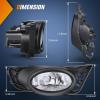 imageNilight Fog Lights Assembly Compatible with 2013 2014 2015 2016 2017 2018 2019 2020 Honda City CRV CRZ Civic Crosstour Ram Promaster Jeep Cherokee Compass Acura TSX ILX RDX Chrysler20092011 Honda Civic Clear