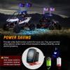 imageNilight LED Fat Whip Light 2PCS 1FT RGB Lighted Antenna Whips with Remote ampamp App Control DIY Chasing Patterns Brake Reverse Turn Lights for ATV UTV Polaris RZR Canam Dune Buggy Pickup Trucks Jeep3FT2PCS