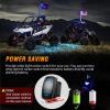 imageNilight LED Fat Whip Light 2PCS 1FT RGB Lighted Antenna Whips with Remote ampamp App Control DIY Chasing Patterns Brake Reverse Turn Lights for ATV UTV Polaris RZR Canam Dune Buggy Pickup Trucks Jeep3FT1PC