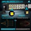 imageNilight LED Light Bar 22 Inch 37LED Dual Row Spot Flood Combo Night Vision Off Road Driving Lights ScrewLess w16AWG Rocker Switch Wiring Harness Kit for Truck ATV UTV22Inch 37Led Light Wiring Kit