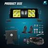 imageNilight LED Light Bar 22 Inch 37LED Dual Row Spot Flood Combo Night Vision Off Road Driving Lights ScrewLess w16AWG Rocker Switch Wiring Harness Kit for Truck ATV UTV8Inch 9Led Light Wiring Kit