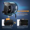 imageNilight LED Light Bar 2PC 4Inch 60W Flood Spot Combo Triple Row Driving Lamp Roof Bumper Off Road Work Lights for Van Camper Wagon Car Pickup Golf Cart ATV UTV SUV Truck Boat 4x4Blue Led Pods