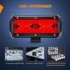 imageNilight LED Light Bar 2PC 65Inch 120W Flood Spot Combo Triple Row Driving Lamp Roof Bumper Off Road Work Lights for Van Camper Wagon Car Pickup Golf Cart ATV UTV SUV Truck Boat 4x42Pcs Led Pods Red