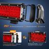 imageNilight LED Light Bar 2PC 65Inch 120W Flood Spot Combo Triple Row Driving Lamp Roof Bumper Off Road Work Lights for Van Camper Wagon Car Pickup Golf Cart ATV UTV SUV Truck Boat 4x42Pcs Led Pods Red