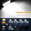 imageNilight LED Light Bar 2PC 65Inch 120W Flood Spot Combo Triple Row Driving Lamp Roof Bumper Off Road Work Lights for Van Camper Wagon Car Pickup Golf Cart ATV UTV SUV Truck Boat 4x42Pcs White Shell with White Light