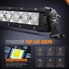 imageNilight LED Light Bar 30 Inch 120W Flood Spot Combo Beam 14400LM IP68 Offroad Single Row Slim Driving Lamp for Pickup Truck SUV ATV UTV Boat Jeep32Inch Curved 120W Light Bar