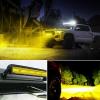 imageNilight LED Light Bar 33Inch Triple Row Spot Flood Combo Lights Red Shell with Wiring Harness Kit for Fog Driving Work Lighting on OffRoad Truck SUV ATV UTV33Inch 256LEDs Curved Yellow