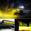 imageNilight LED Light Bar 42 Inch Triple Row Spot Flood Combo Lights Red Shell with Wiring Harness Kit for Fog Driving Work Lighting on OffRoad Truck Tractor SUV ATV UTV Boatyellow beam 42 inch curved light bar