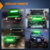 imageNilight LED Light Bar 9Inch 54W 3600LM Spot Off Road Driving Lamp Super Bright Waterproof Fog Work Lighting for Trucks SUV ATV UTV Pickup Boat Tractor 4x4 Van CamperGreen