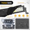 imageNilight LED Light Bar Cover 52 Inches Black Nylon Protective Sleeve Universal Fit Straight and Curved Bar Waterproof Dustproof ScratchProof Cove for Driving Off Road LightRectangular