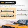 imageNilight LED Light Bar Cover 52 Inches Black Nylon Protective Sleeve Universal Fit Straight and Curved Bar Waterproof Dustproof ScratchProof Cove for Driving Off Road LightRectangular
