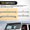 imageNilight LED Light Bar Cover 52 Inches Black Nylon Protective Sleeve Universal Fit Straight and Curved Bar Waterproof Dustproof ScratchProof Cove for Driving Off Road LightRectangular