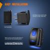 imageNilight LED Light Bar Rocker Switch Stereo Rocker Switch 5 Pin Laser OnOff Switch 20A12V 10A24V Switch Jumper Wires Set90006B  BlueBlue