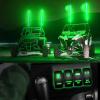 imageNilight LED Light Bar Rocker Switch Stereo Rocker Switch 5 Pin Laser OnOff Switch 20A12V 10A24V Switch Jumper Wires Set90006B  BlueGreen