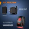 imageNilight LED Light Bar Rocker Switch Stereo Rocker Switch 5 Pin Laser OnOff Switch 20A12V 10A24V Switch Jumper Wires Set90006B  BlueRed