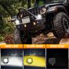 imageNilight LED Light Bar with YellowBlack Covers 2 PCS 36 W 65 Inch Flood Off Road Lights Super Bright Driving Fog Boat Lighting Pods for Trucks Pickup Golf Cart SUV ATV UTV 4x4 Van Camper3 inch light  cover