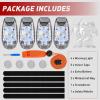 imageNilight LED Safety Light 4PCS Green Marine Navigation Bike Tail Lights Three Modes Waterproof Reflective Gear Clip On Flash Strobe Indicator Lamp for Night Boating Fishing Cycling Jogging3LED Safety LightWhite