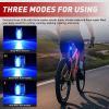 imageNilight LED Safety Light 4PCS Green Marine Navigation Bike Tail Lights Three Modes Waterproof Reflective Gear Clip On Flash Strobe Indicator Lamp for Night Boating Fishing Cycling Jogging3LED Safety LightBlue
