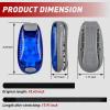 imageNilight LED Safety Light 4PCS Green Marine Navigation Bike Tail Lights Three Modes Waterproof Reflective Gear Clip On Flash Strobe Indicator Lamp for Night Boating Fishing Cycling Jogging3LED Safety LightBlue
