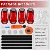 imageNilight LED Safety Light 4PCS Green Marine Navigation Bike Tail Lights Three Modes Waterproof Reflective Gear Clip On Flash Strobe Indicator Lamp for Night Boating Fishing Cycling Jogging3LED Safety LightRed