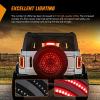 imageNilight LED Third Brake Lights High Mount Stop Tail Light with Smoked Lens for 20072018 Wrangler JKFord Bronco 20212025 Tire Brake Light