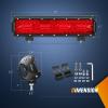 imageNilight Led Light Bar 12Inch 300W Triple Row Flood Spot Combo 30000LM Bar Driving Boat Lighting Led Off Road Lights for Trucks2 Years WarrantyRed