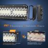 imageNilight Led Light Bar 22Inch 480W Triple Row Flood Spot Off Road Driving Lights 2PCS 4 Inch 60W Cube LED Pods Lights with OffRoad Wiring Harness3 Leads for Boat Truck UTV ATV 2 Year WarrantyWhite 1 Mode