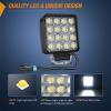 imageNilight Led Pods 2Pcs 18W 1260LM Flood Off Road Lights Super Bright Driving Work Fog Lamps for Trucks Pickup Golf Cart SUV ATV UTV 4x4 Van Camper Boat48W Ranger Backup Light