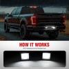 imageNilight License Plate Lights Compatible with 19992001 2002 2003 2004 2005 2006 2007 2008 2009 2010 2011 2012 2013 Chevy Silverado 1500 2500 3500 GMC Sierra Black housing 6000K White 2PCS PackWhite 20152020 F150