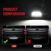 imageNilight License Plate Lights Compatible with 19992001 2002 2003 2004 2005 2006 2007 2008 2009 2010 2011 2012 2013 Chevy Silverado 1500 2500 3500 GMC Sierra Black housing 6000K White 2PCS Pack19992013SilveradoSierra20072013Escalade