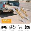 imageNilight Loading Ramps 626quot x 9quot Heavy Duty Steel Trailer Ramp 440lbs Capacity for Bicycle Motorcycle Scooter Moped ampamp More 1 Pack2Piece