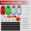imageNilight Marine Boat Navigation Light 4PCS Red Green Port Starboard White Stern Lights Four Mode Waterproof Rechargeable Warning Safety Lamp for Skeeter Yacht Pontoon Trailer Truck Bike Backpack Helmet3LED Navigation Light4Pcs