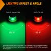 imageNilight Marine Boat Navigation Light 4PCS Red Green Port Starboard White Stern Lights Four Mode Waterproof Rechargeable Warning Safety Lamp for Skeeter Yacht Pontoon Trailer Truck Bike Backpack Helmet8LED Navigation Light2Pcs