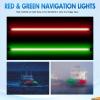 imageNilight Marine Boat Navigation Light 4PCS Red Green Port Starboard White Stern Lights Four Mode Waterproof Rechargeable Warning Safety Lamp for Skeeter Yacht Pontoon Trailer Truck Bike Backpack Helmet66LED Light Strip2Pcs