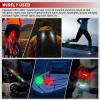 imageNilight Marine Boat Navigation Light 4PCS Red Green Port Starboard White Stern Lights Four Mode Waterproof Rechargeable Warning Safety Lamp for Skeeter Yacht Pontoon Trailer Truck Bike Backpack Helmet5LED Navigation Light4Pcs