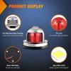 imageNilight Marine Boat Navigation Light 4PCS Red Green Port Starboard White Stern Lights Four Mode Waterproof Rechargeable Warning Safety Lamp for Skeeter Yacht Pontoon Trailer Truck Bike Backpack Helmet8LED Navigation Light2Pcs