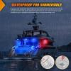 imageNilight Marine Boat Navigation Light 4PCS Red Green Port Starboard White Stern Lights Four Mode Waterproof Rechargeable Warning Safety Lamp for Skeeter Yacht Pontoon Trailer Truck Bike Backpack Helmet4PCS RGB Boat Light