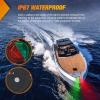 imageNilight Marine Boat Navigation Light 4PCS Red Green Port Starboard White Stern Lights Four Mode Waterproof Rechargeable Warning Safety Lamp for Skeeter Yacht Pontoon Trailer Truck Bike Backpack Helmet24LED Navigation Light1Pc