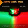 imageNilight Marine Boat Navigation Light 4PCS Red Green Port Starboard White Stern Lights Four Mode Waterproof Rechargeable Warning Safety Lamp for Skeeter Yacht Pontoon Trailer Truck Bike Backpack Helmet24LED Navigation Light1Pc