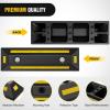 imageNilight Parking Curb  Heavy Duty Rubber Garage Driveway Car Wheel Stopper Parking Aid Block Gadgets 1Pack2 PACK